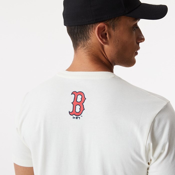 Boston Red Sox Heritage Miesten T-paita Valkoinen - New Era Vaatteet Suomi FI-842793